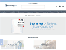 Tablet Screenshot of breathingspace.co.uk